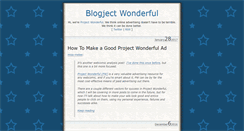 Desktop Screenshot of blogjectwonderful.com