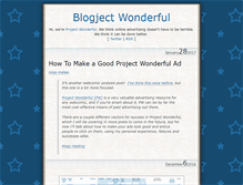 Tablet Screenshot of blogjectwonderful.com